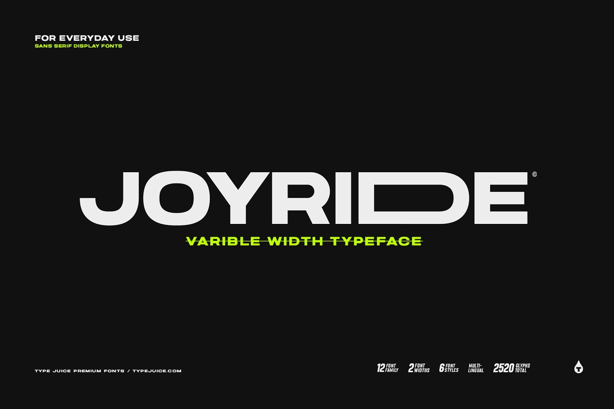 Joyride Font Family Free Download