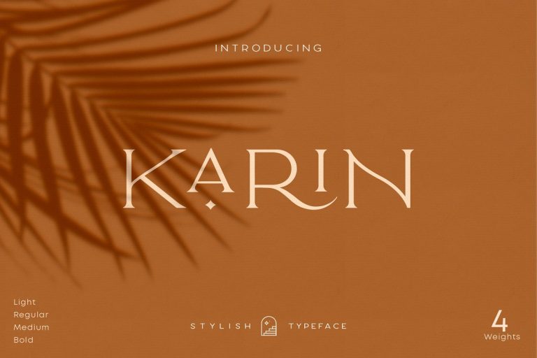 Elegant Karin Font Family Free Download