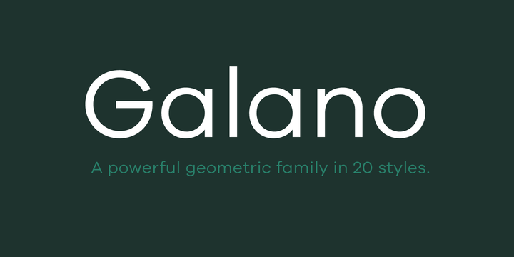 Galano Grotesque Font Family Free Download