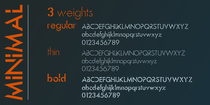 Minimal Font Family