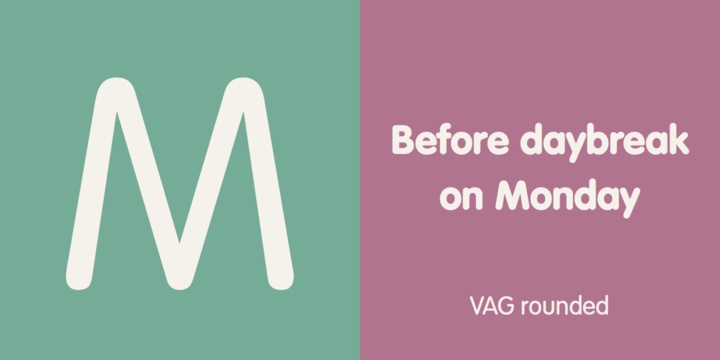 VAG Rounded Font Family