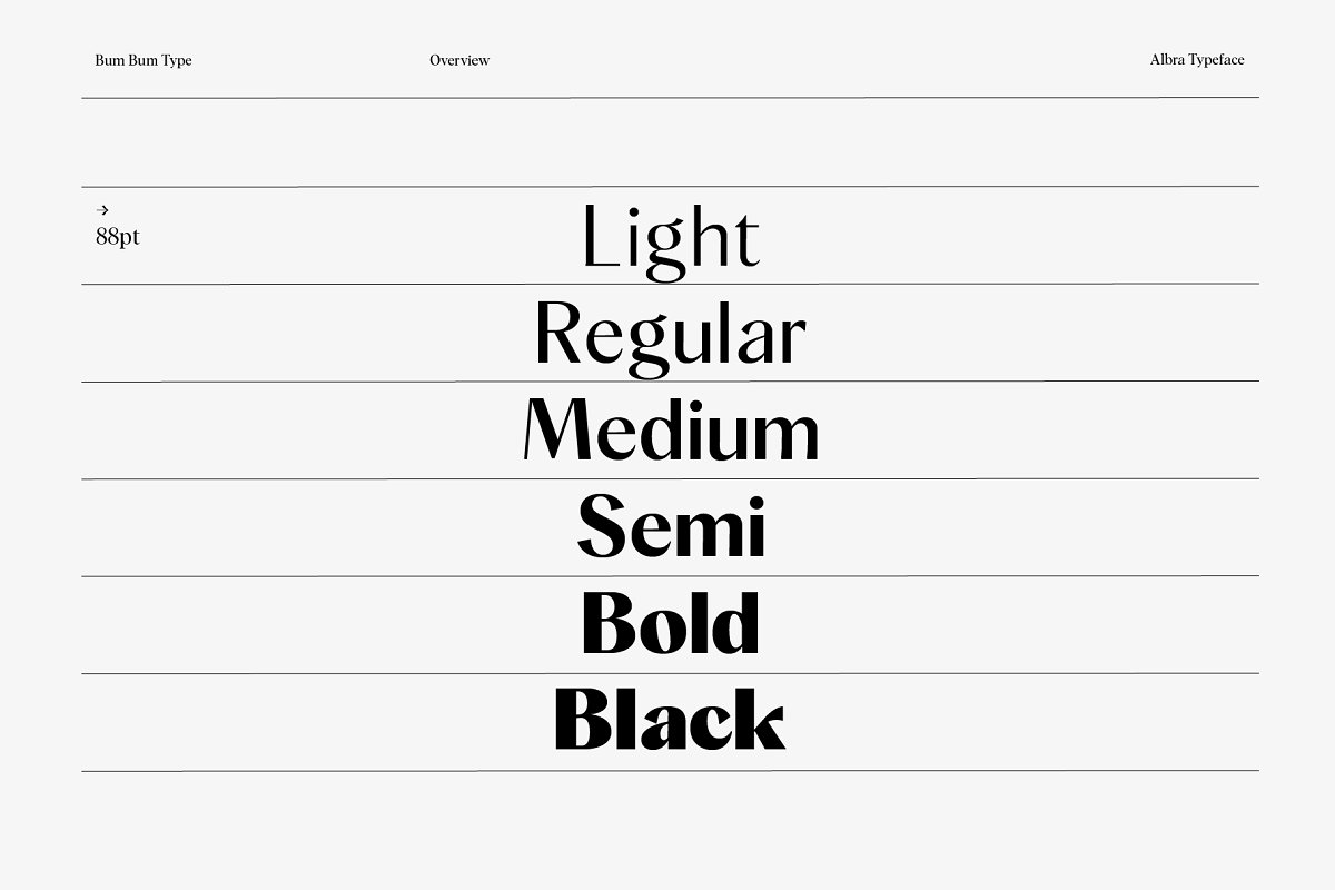 Albra Sans Font Collection