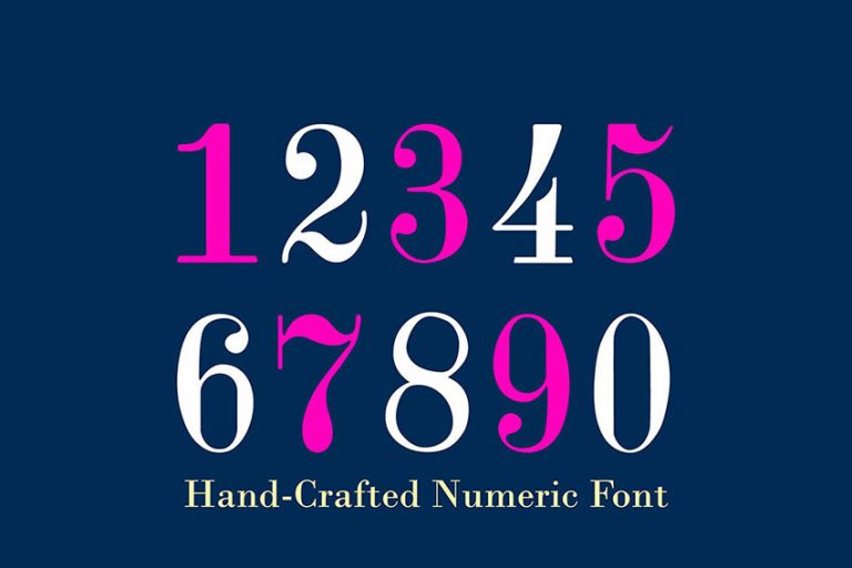 25 Best Number Fonts for Displaying Numbers