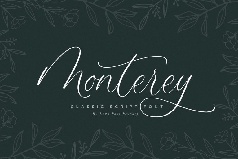 Monterey Script Font Family Free Download