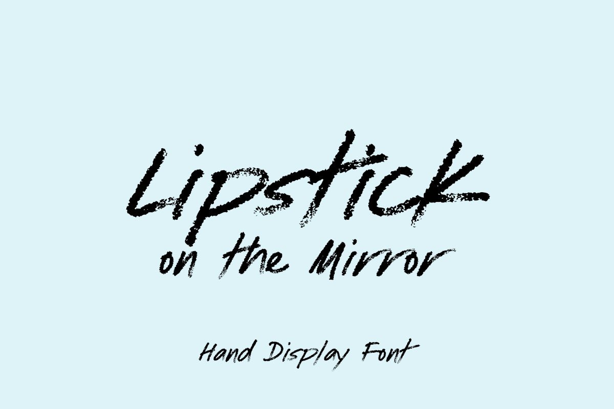 Lipstick on the Mirror Script Font Free Download