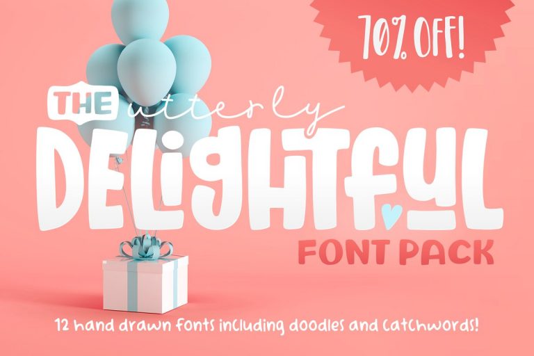 Utterly Delightful Font Collection Free Download