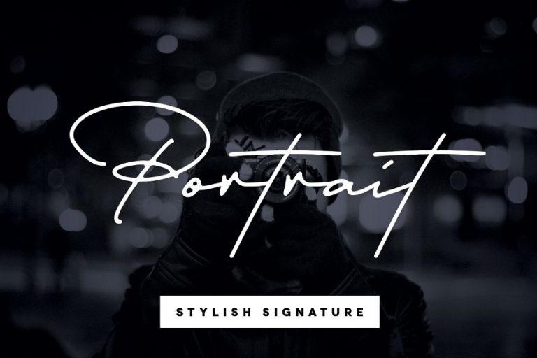 Portrait Signature Font Family Free Download