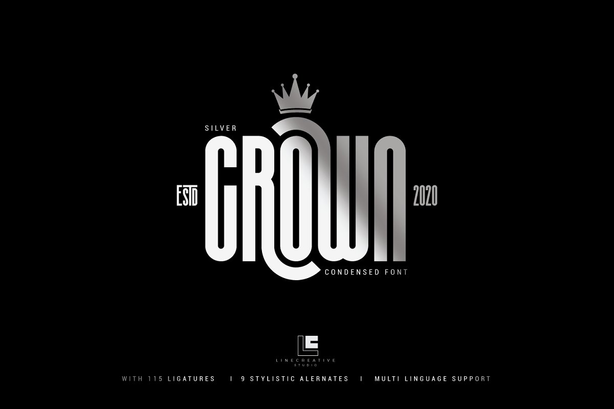 Silver Crown Font Family Free Download