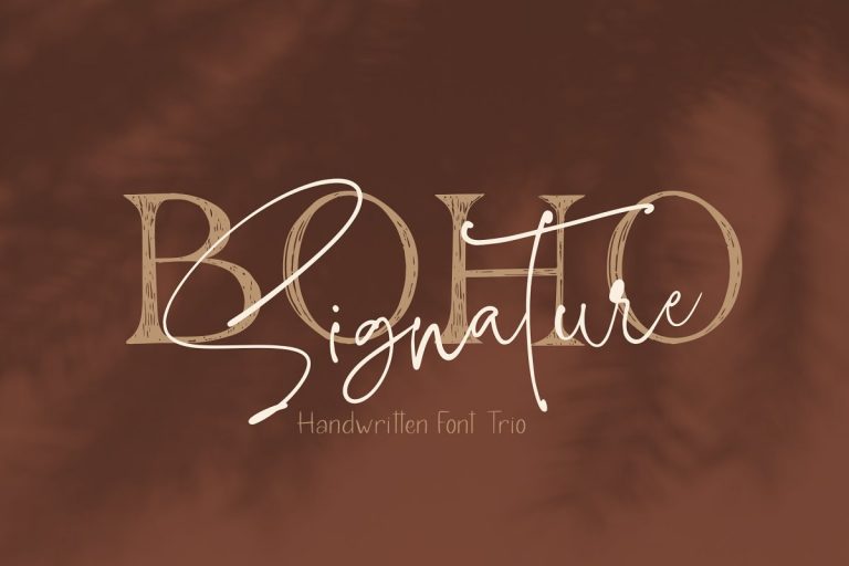 Boho Signature Handwritten Font Free Download