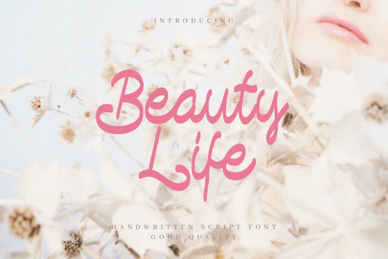 Beauty Life Handwritten Script Free Download