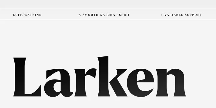 Larken Font Family Free Download