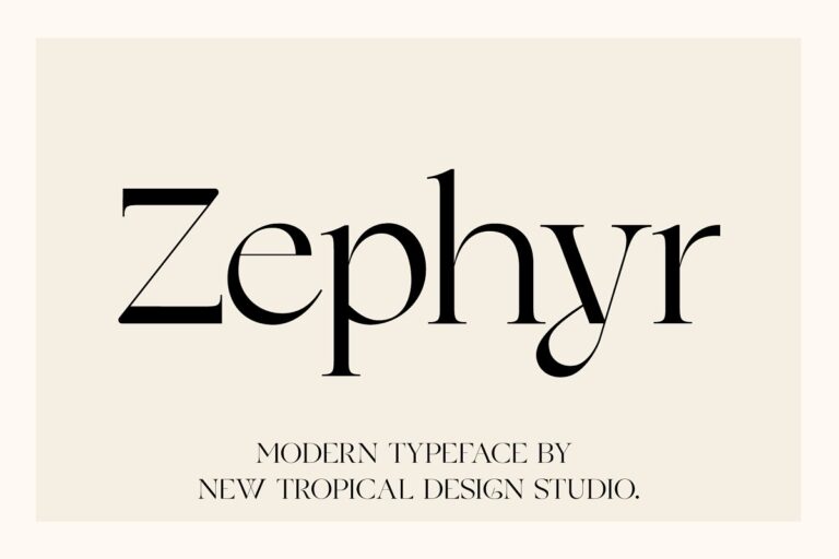 Zephyr Modern Serif Font Free Download