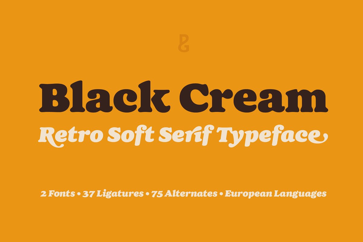 Black Cream Font Family Free Download