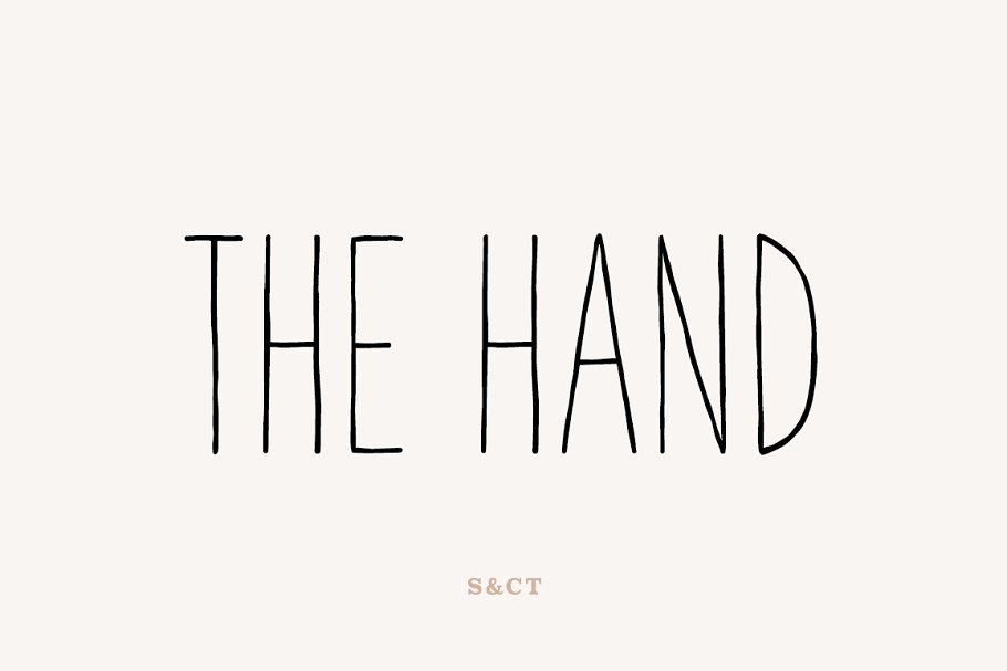 The Hand Font Family Free Download