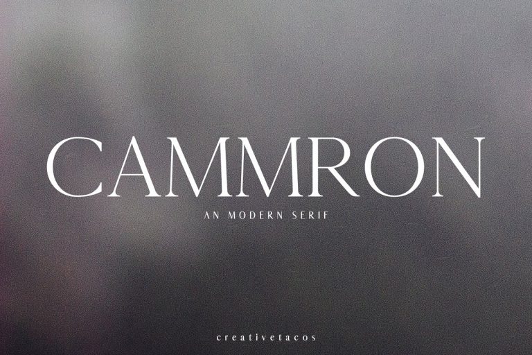 Cammron Font Family Free Download
