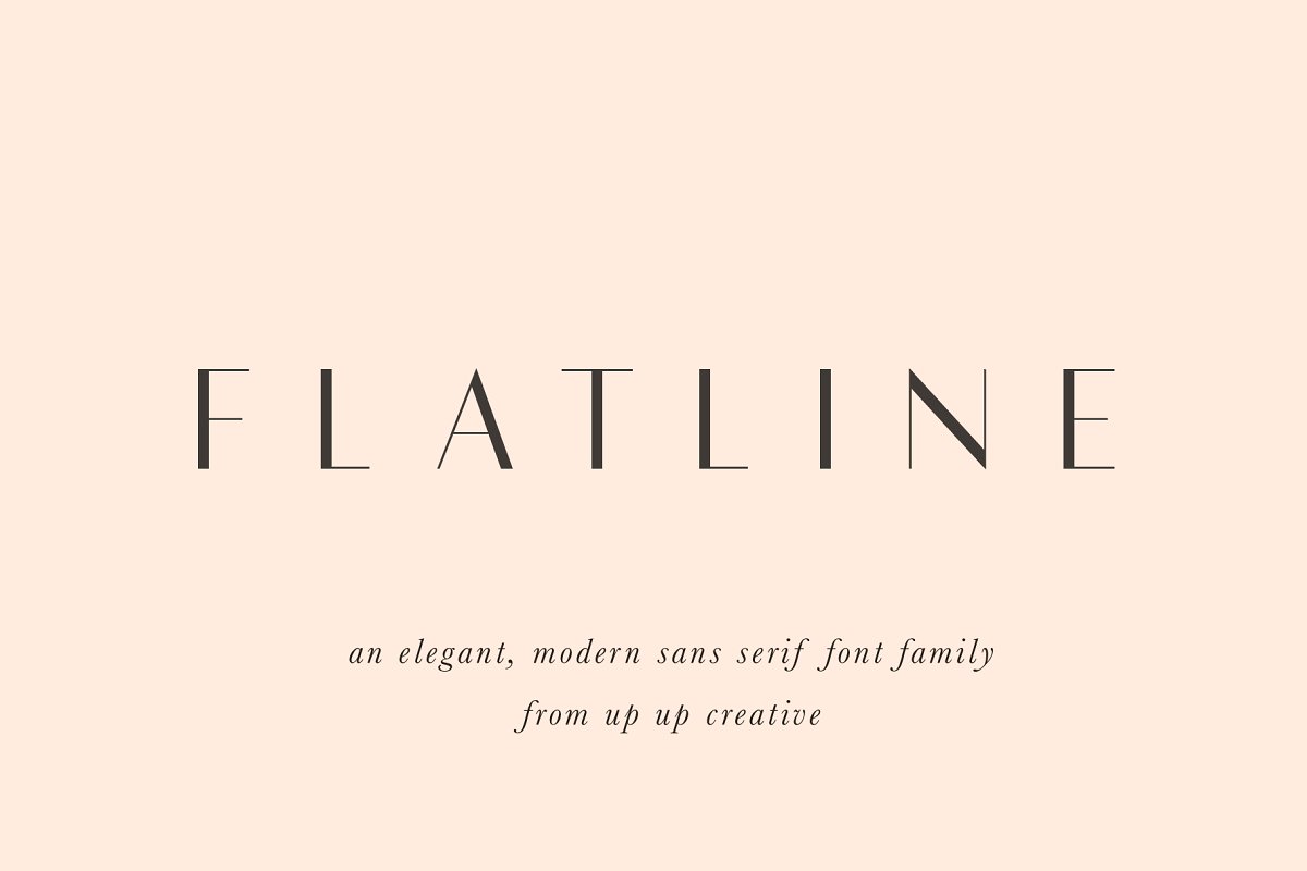 Flatline Sans Font Family Free Download