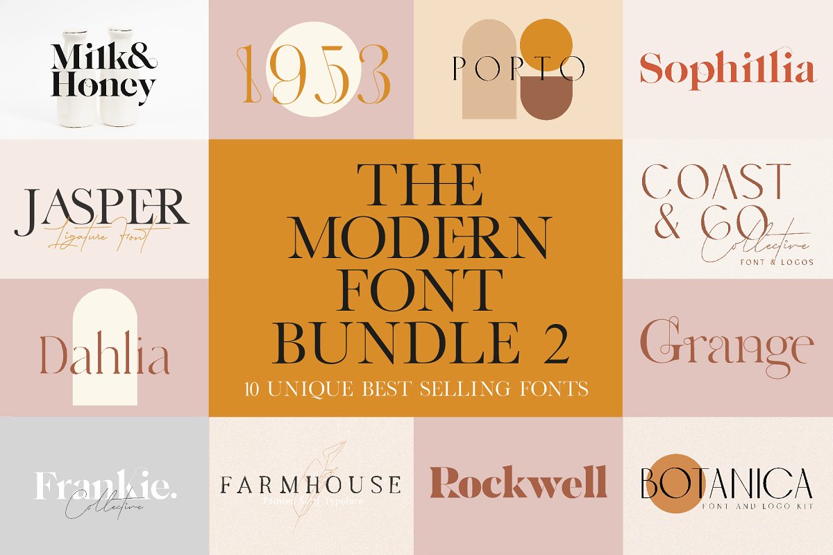 The Modern Font Bundle Vol. 2 Free Download