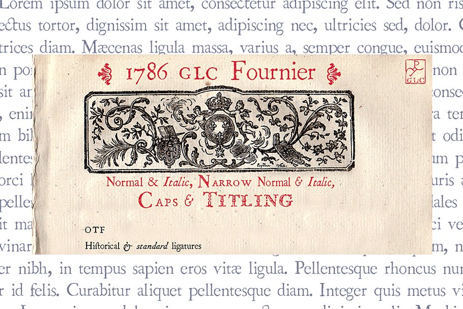 1786 GLC Fournier Set Font Family Free Download