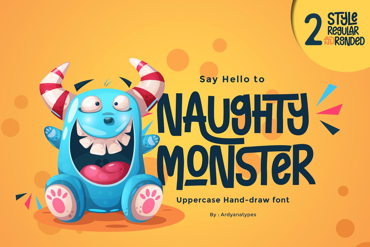 Naughty Monster Font Family Free Download