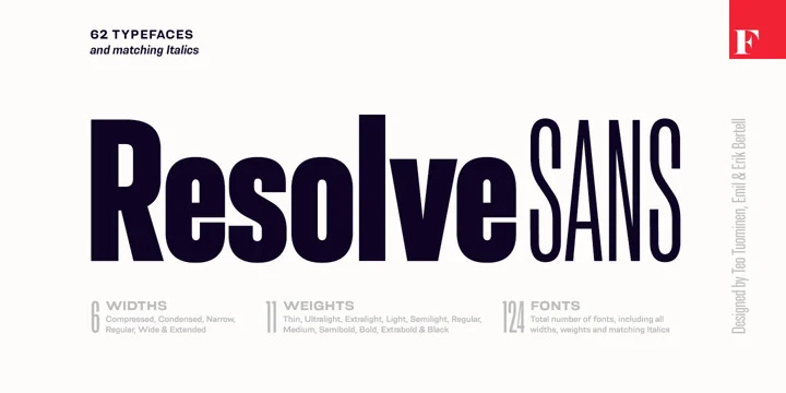 Resolve Sans Font Family Free Download