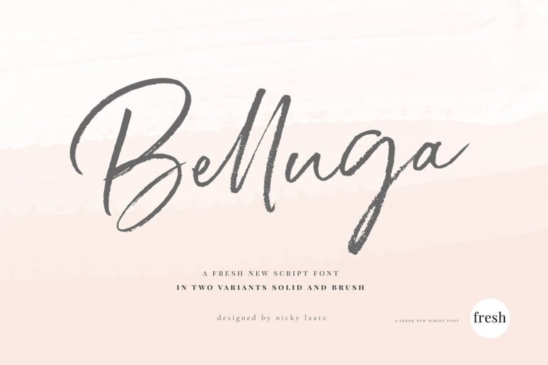 Belluga Brush Rough and Smooth Font Free Download