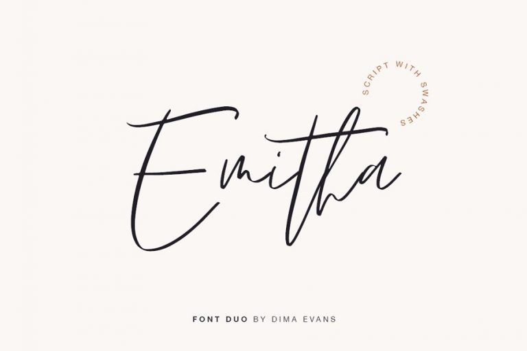 Emitha font family free download