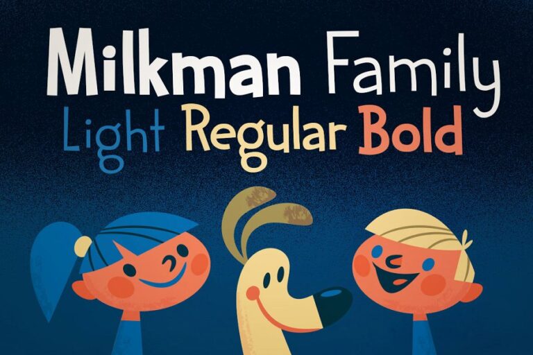 Milkman font family free download