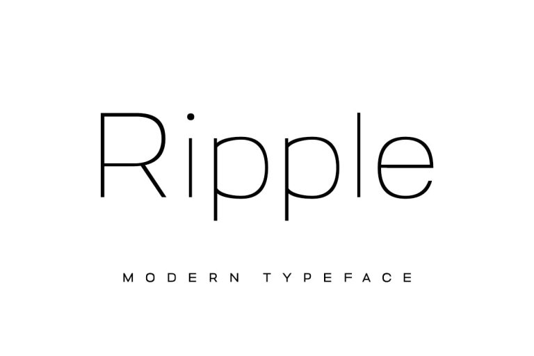 RIPPLE font family free download