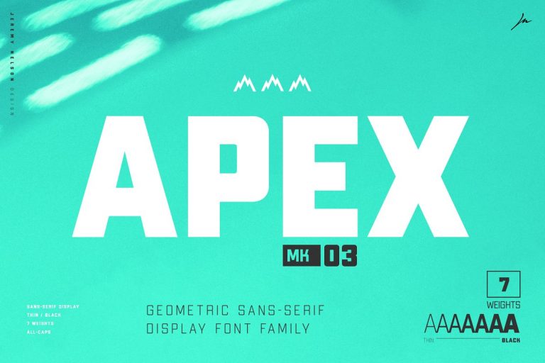 Apex Mk3 Font Family Free Download