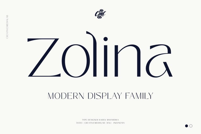 Zolina Modern Font Family Free Download