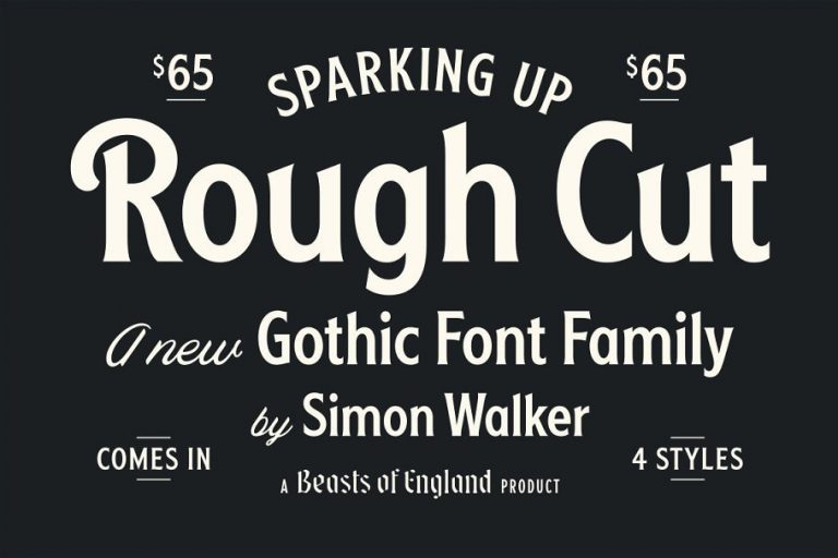 Rough Cut Font Family Free Download