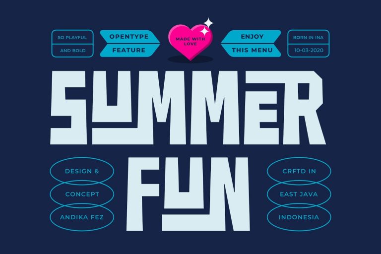 SUMMER FUN Font Family Free Download