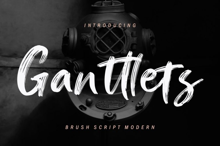 Ganttlets Brush Script Font Free Download