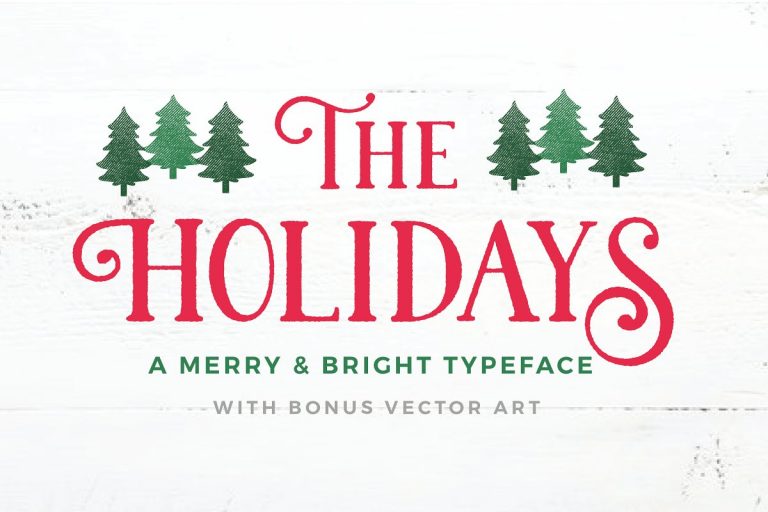 The Holidays Font Family Free Download