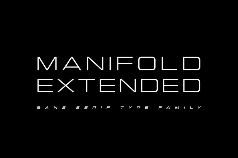 Manifold Font Family Free Download