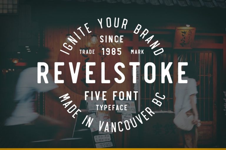 Revelstoke font family free download