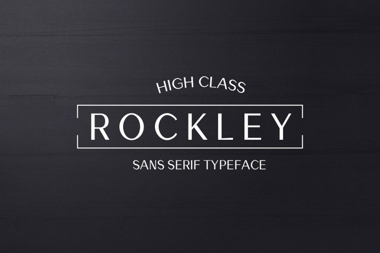 Rockley Sans Serif font family free download