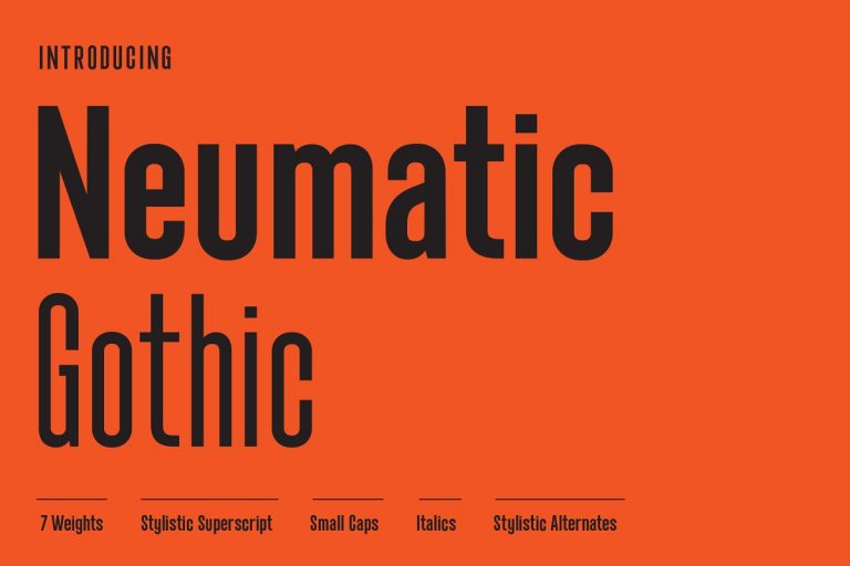 Neumatic Gothic font family free download