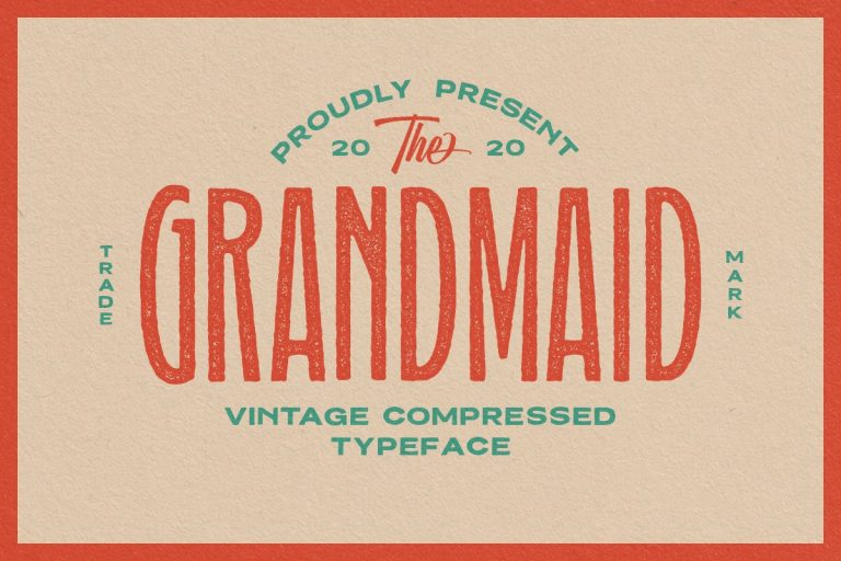 Grandmaid Condensed Font family free download