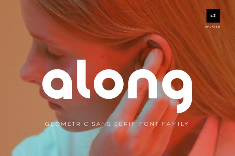 Along Sans Geometric Font Family free download