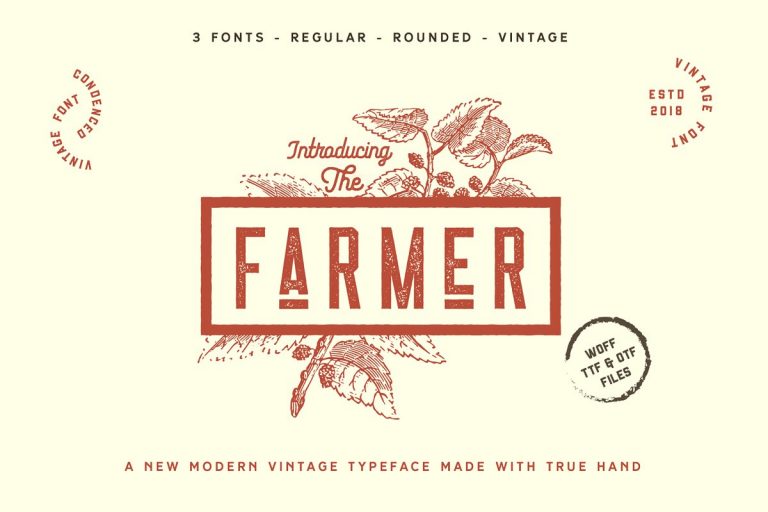 The Farmer Font family free download