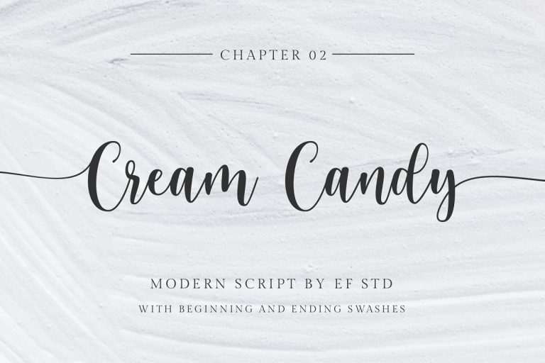 Cream Candy font family free download