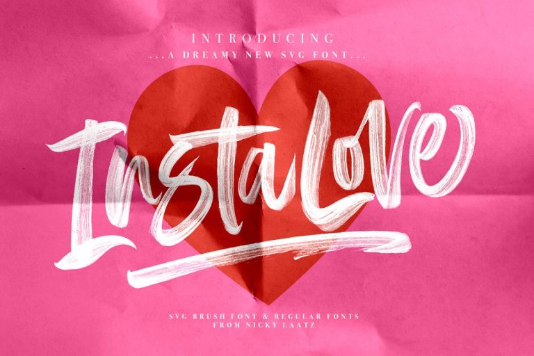 InstaLove SVG Font Family Free Download