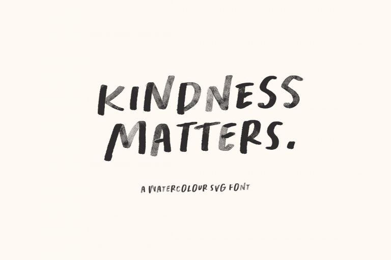 Kindness Matters Font Family Free Download