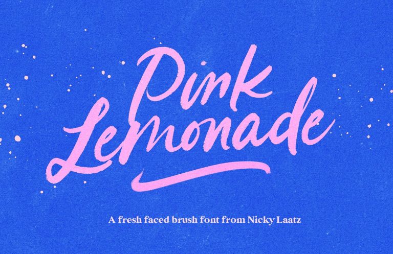 Pink Lemonade Brush Font Family Free Download