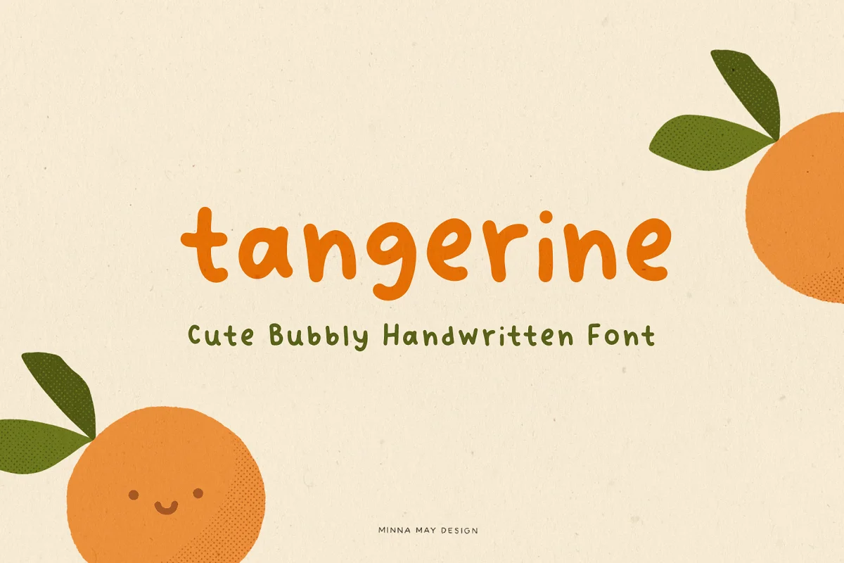 tangerine cute font - Post