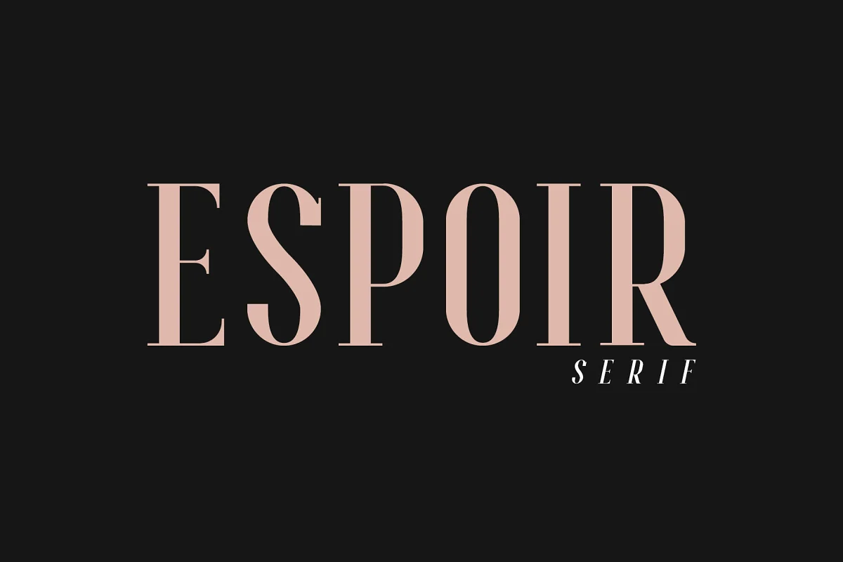 Espoir Serif Font Family