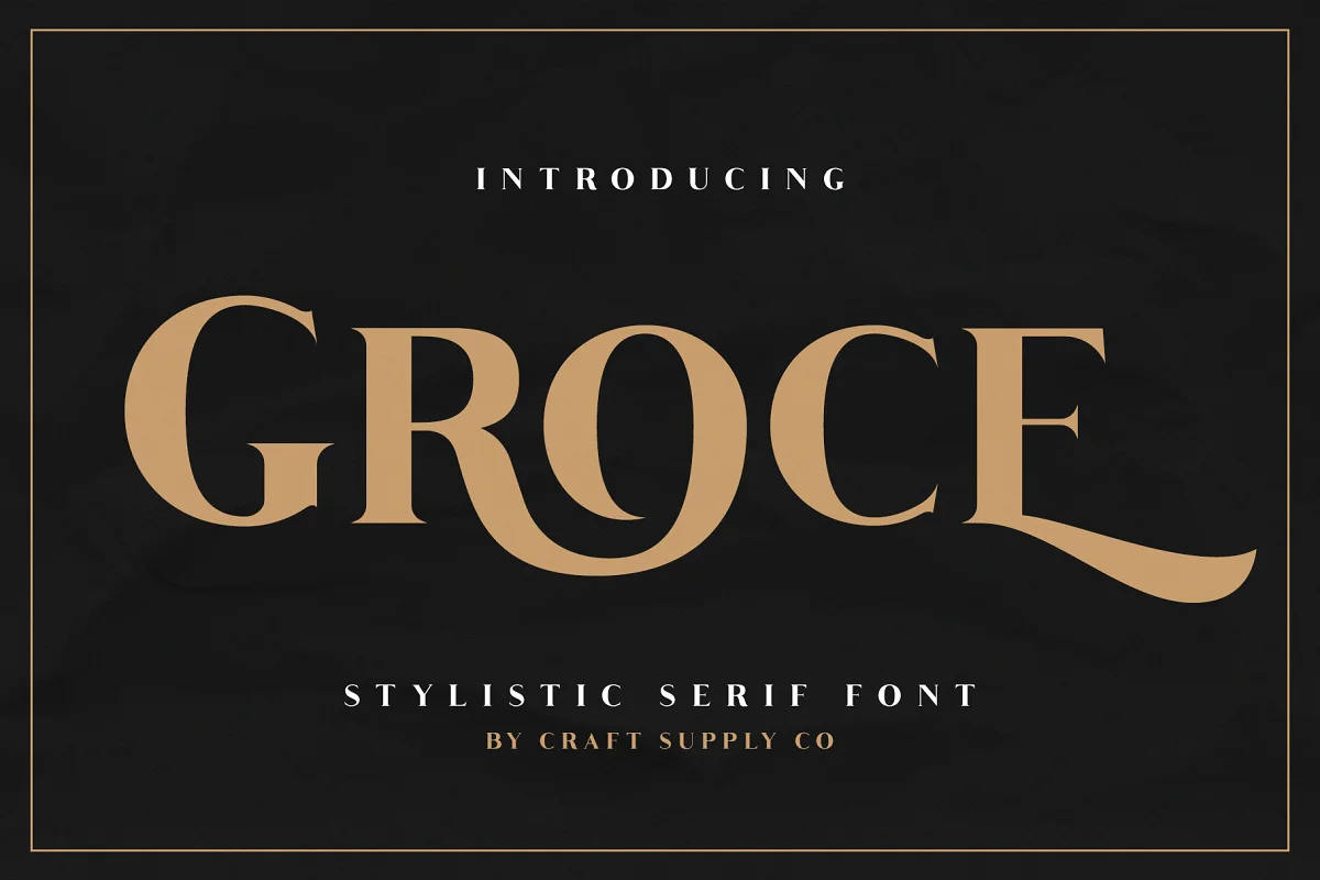 Groce - Stylistic Serif Font