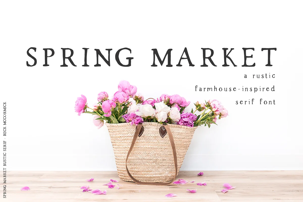 Spring Market Rustic Font