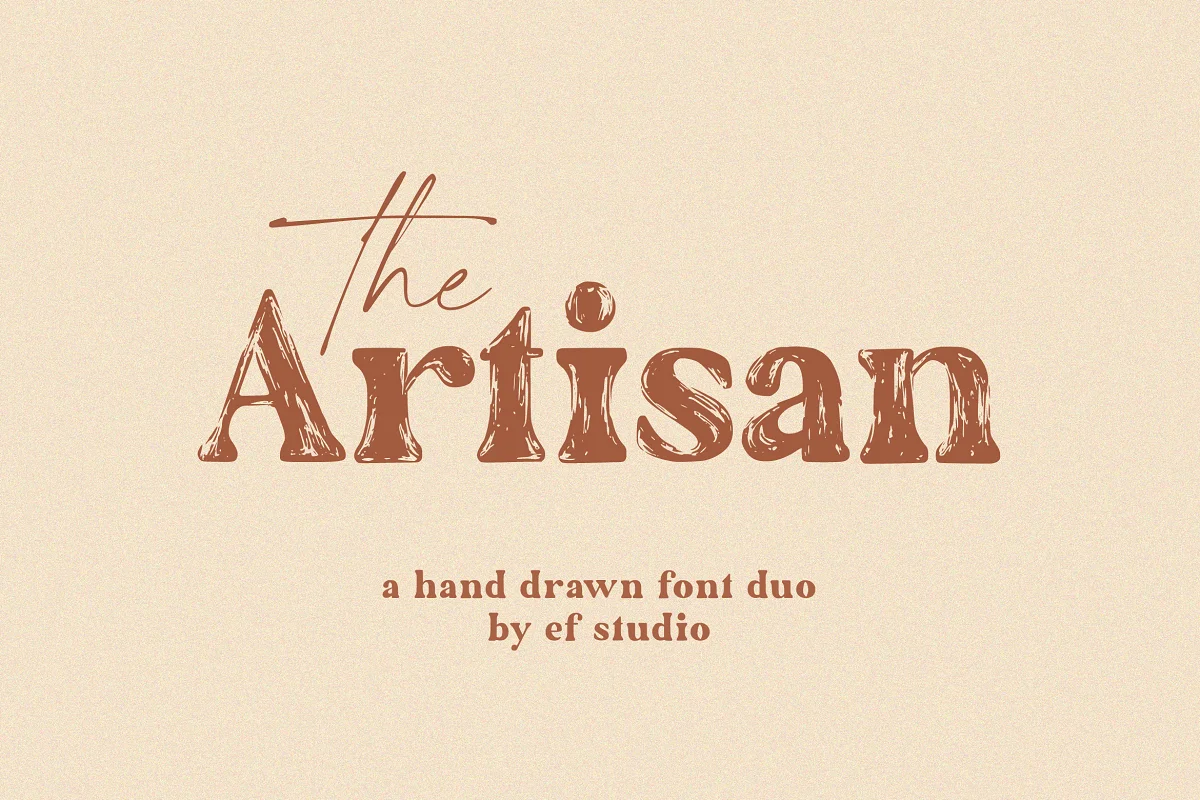 The Artisan A Hand Drawn Font